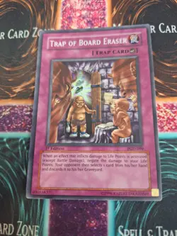 Yugioh Trap of Board Eraser PGD-099 Super Rare 1st Edition Near Mint - Image 1