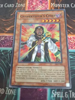 Yugioh Gravekeeper's Chief PGD-065 Super Rare Unlimited Moderately Played - Image 1