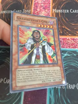 Yugioh Gravekeeper's Chief PGD-065 Super Rare Unlimited Moderately Played - Image 2
