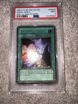 YUGIOH PSA 9 Serial Spell RDS-EN037 Ultimate Rare 1st Edition wow look pop - Image 2