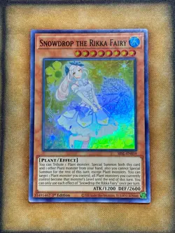 Yugioh Snowdrop the Rikka Fairy SESL-EN019 Super Rare 1st Ed LP - Image 1