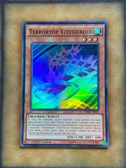Yugioh Speedroid Terrortop HSRD-EN001 HSRD-FR001 Super Rare 1st Ed FRENCH LP - Image 1