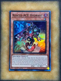 Yugioh Rescue-ACE Hydrant MZMI-EN076 Super Rare 1st Ed NM - Image 1
