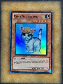 Yugioh Rescue Cat TU03-EN002 TU03-FR002 Super Rare FRENCH NM - Image 1