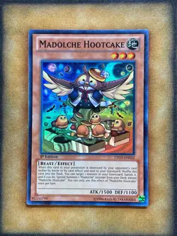 Yugioh Madolche Hootcake LTGY-EN032 Super Rare 1st Ed LP - Image 1