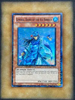 Yugioh General Raiho of The Ice Barrier DT04-EN035 Duel Terminal Super Rare NM - Image 1
