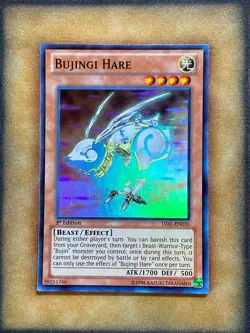 Yugioh Bujingi Hare LVAL-EN030 Super Rare 1st Ed NM - Image 1