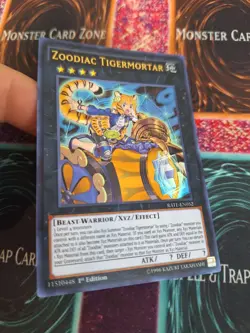 Yugioh Zoodiac Tigermortar RATE-EN052 Ultra Rare 1st Edition Near Mint - Image 2