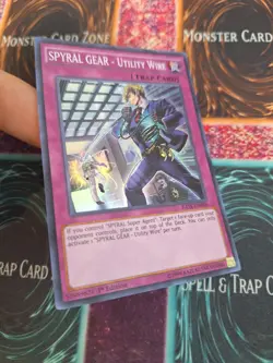 Yugioh SPYRAL GEAR - Utility Wire RATE-EN088 Super Rare 1st Edition Near Mint - Image 2