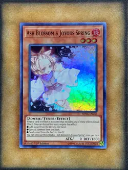 Yugioh Ash Blossom & Joyous Spring SHVA-EN047 Super Rare 1st Ed NM - Image 1