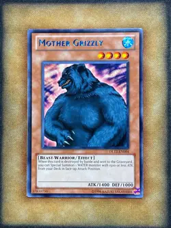 Yugioh Mother Grizzly DL12-EN004 Duelist League Rare BLUE NM - Image 1