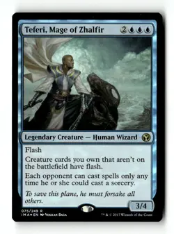 MTG Foil Teferi, Mage of Zhalfir - IMA Moderately Played English - Image 1