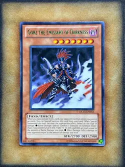 Yugioh Gorz the Emissary of Darkness DL13-EN013 Duelist League Rare GREEN LP - Image 1