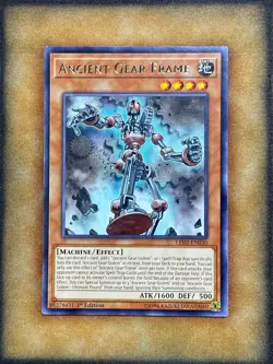 Yugioh Ancient Gear Frame LED2-EN030 Rare 1st Ed NM - Image 1