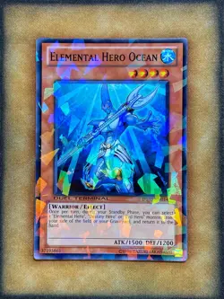 Yugioh Elemental Hero Ocean DT05-EN014 Duel Terminal Common NM - Image 1