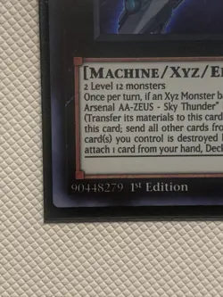 Yugioh Divine Arsenal AA-ZEUS - Sky Thunder MP21-EN195 Ultra Rare 1st Ed NM - Image 4