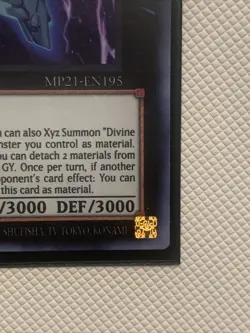 Yugioh Divine Arsenal AA-ZEUS - Sky Thunder MP21-EN195 Ultra Rare 1st Ed NM - Image 5