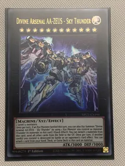 Yugioh Divine Arsenal AA-ZEUS - Sky Thunder MP21-EN195 Ultra Rare 1st Ed NM - Image 1