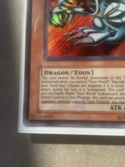 Yugioh Blue-Eyes Toon Dragon Spell Ruler Secret Rare SRL-000 Konami NM - Image 4