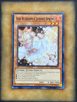 Yugioh Ash Blossom & Joyous Spring SDBT-EN014 Common 1st Ed NM - Image 1