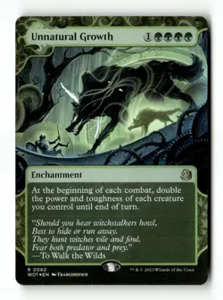 MTG Foil Unnatural Growth - WOT Moderately Played English - Image 1