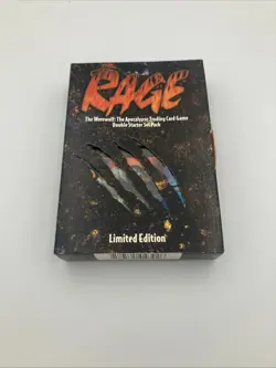 1995 RAGE THE WEREWOLF CARD GAME LIMITED DOUBLE STARTER SET SEALED PACK Rare - Image 1