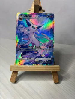 Pokemon TCG Pocket Espeon Illustration Rare Holo Rainbow Card (Watch Video) - Image 5