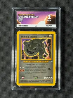 ACE 2 Shining Steelix 112/105 Holo Pokemon Card Neo Destiny WOTC GEM MINT - Image 1