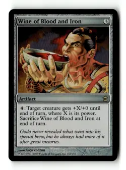 MTG Foil Wine of Blood and Iron - Saviors of Kamigawa Moderately Played English - Image 1