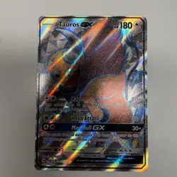 Pokemon Tauros GX Full Art Holo Ultra Rare Card 144/149 Sun and Moon Base Set - Image 2