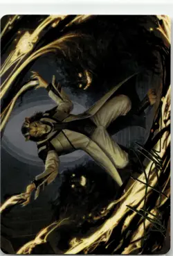 NM Leonin Lightscribe Art Card (Gold-Stamped Signature) 3/81 S Art Series: Strix - Image 1