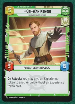 Obi-Wan Kenobi - Courage Makes Heroes - Legends Of The Force #8 - Unlimited Card - Image 2