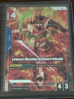 Gundam Card Game G001-005 R+ Unicorn Gundam (Unicorn Mode) ALT - Image 1