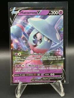 Hatterene V [LP] - Pokemon TCG Sword & Shield Promos SWSH055 [Promo] holo card - Image 1