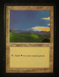 MTG Basic Land PLAINS Ice age - Image 1