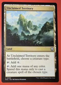 MTG: MAGIC, "UNCLAIMED TERRITORY" REGULAR FINISH, M3C, NM UNCOMMON, #399, - Image 1