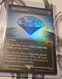 Chaos Emerald (7036) Blue Foil - Lotus Petal - Sonic Secret Lair - Magic MTG - Image 2