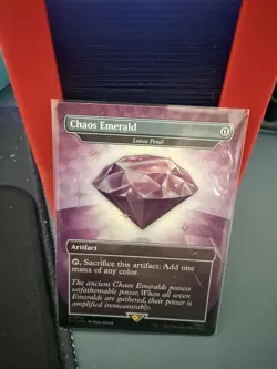 MTG Sonic x Secret Lair Chaos Emerald (Lotus Petal) Purple 7034 - Foil - NM - Image 3