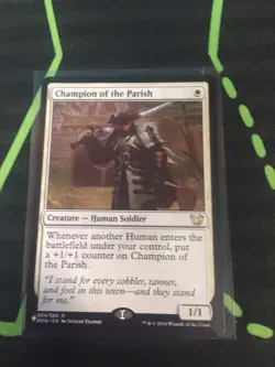 MTG Magic The Gathering Champion Of The Parish List Rare White Human Commander - Image 1