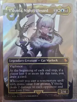 Y'shtola, Night's Blessed (Borderless) (Surge Foil) Final Fantasy mtg ff Yshtola - Image 1