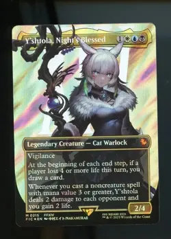 Y'shtola, Night's Blessed (Borderless) (Surge Foil) Final Fantasy mtg ff Yshtola - Image 1