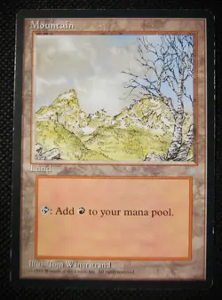 MTG Basic Land Mountain Ice age - Image 1