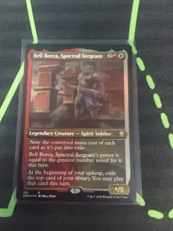 MTG Magic The Gathering Bell Borca, Spectral Sergeant Foil Etched CMR Rare Boros - Image 1