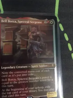 MTG Magic The Gathering Bell Borca, Spectral Sergeant Foil Etched CMR Rare Boros - Image 2
