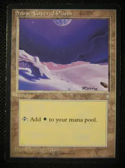 MTG Basic Land Snow Covered Plains Ice age - Image 1