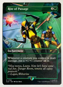 Rite of Passage #1739 Secret Lair Marvel Wolverine MTG Foil NM SLD - Image 1
