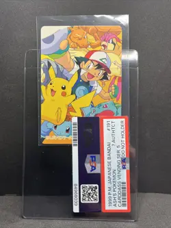 Vintage Counterfeit Pokemon Japanese Bandai Carddass 1999 Ash's Pokemon #191 - Image 1