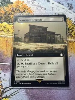 Scavenger Grounds - Extended Art - NM/M - Fallout PIP 0506 - MTG - Image 3