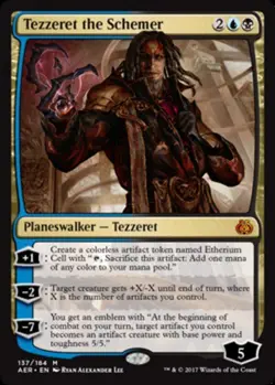 [1x] Tezzeret the Schemer - Foil - Near Mint, English - Aether Revolt MTG Magic - Image 1
