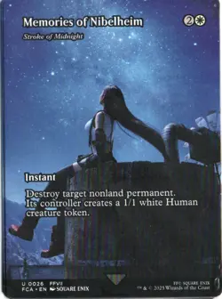 MTG FINAL FANTASY THROUGH THE AGES STROKE OF MIDNIGHT BORDERLESS X4 - Image 1